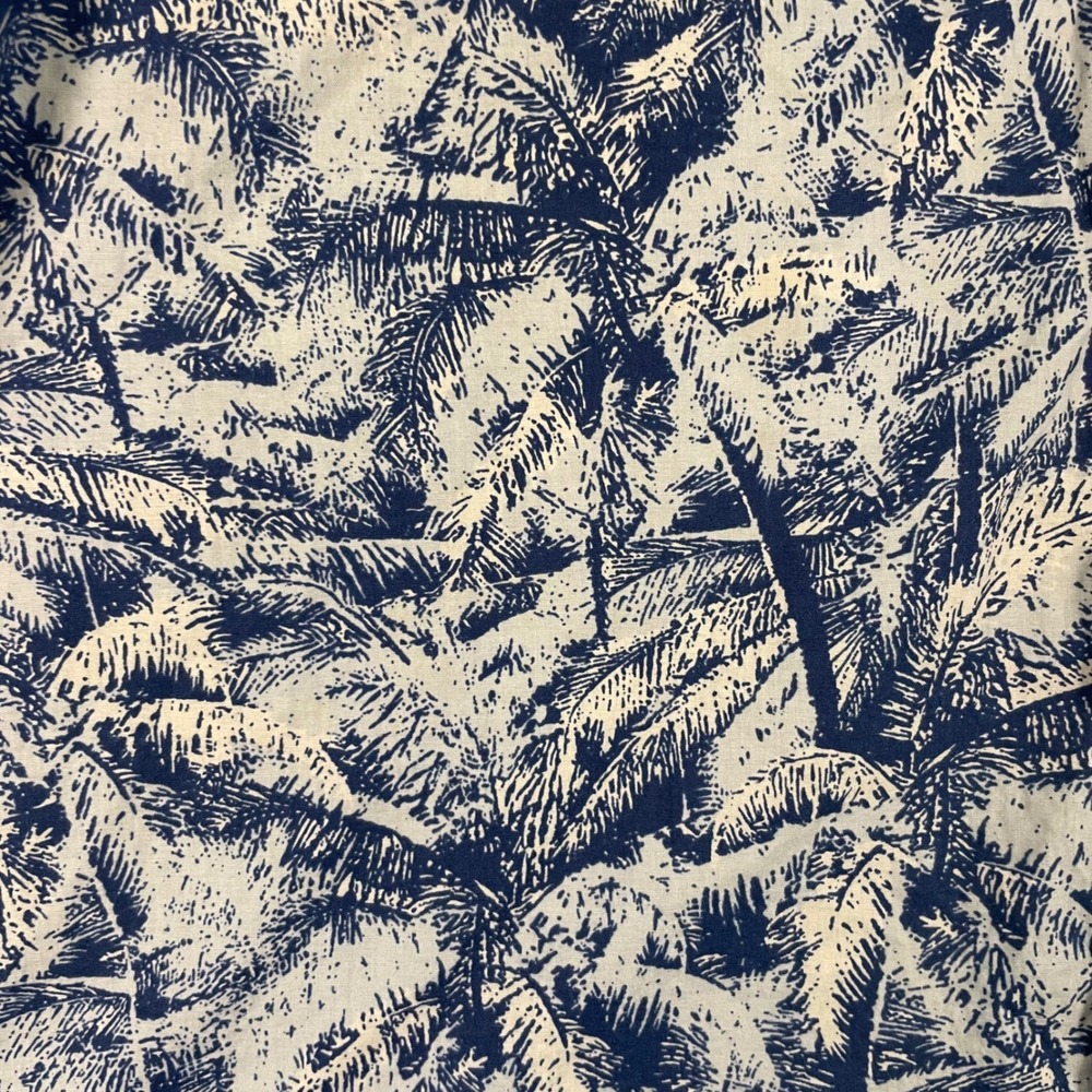 Tori Richard Hawaiian Shirt Mens M Cotton‎ Lawn Palm Tree Made In USA Resortwear - Picture 4 of 9